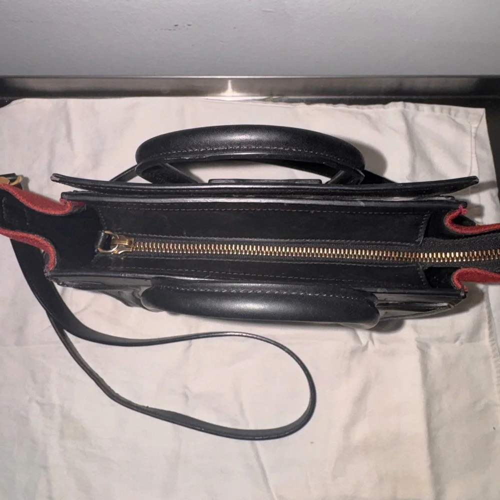 Celine Mini Bag in Black, Red, and Cream - Picture 7 of 8